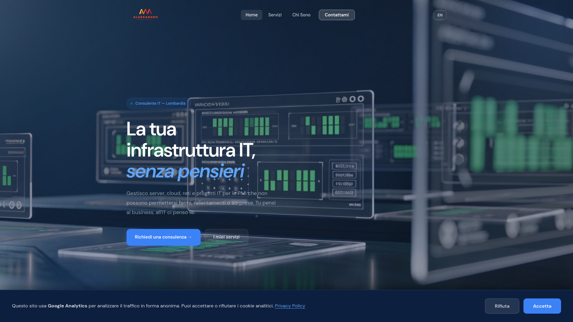 website screenshot of https://alessandromontibelli.com/
