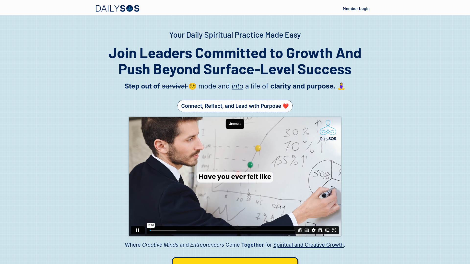website screenshot of https://dailysos.com