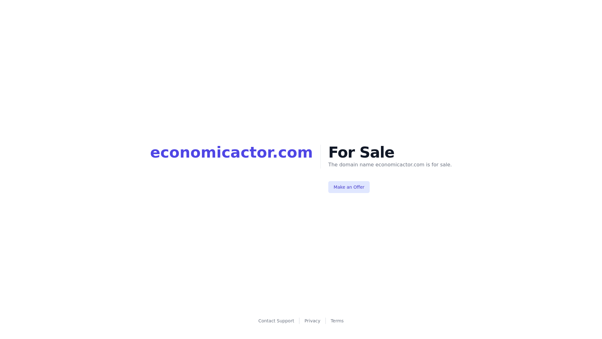 website screenshot of https://economicactor.com/
