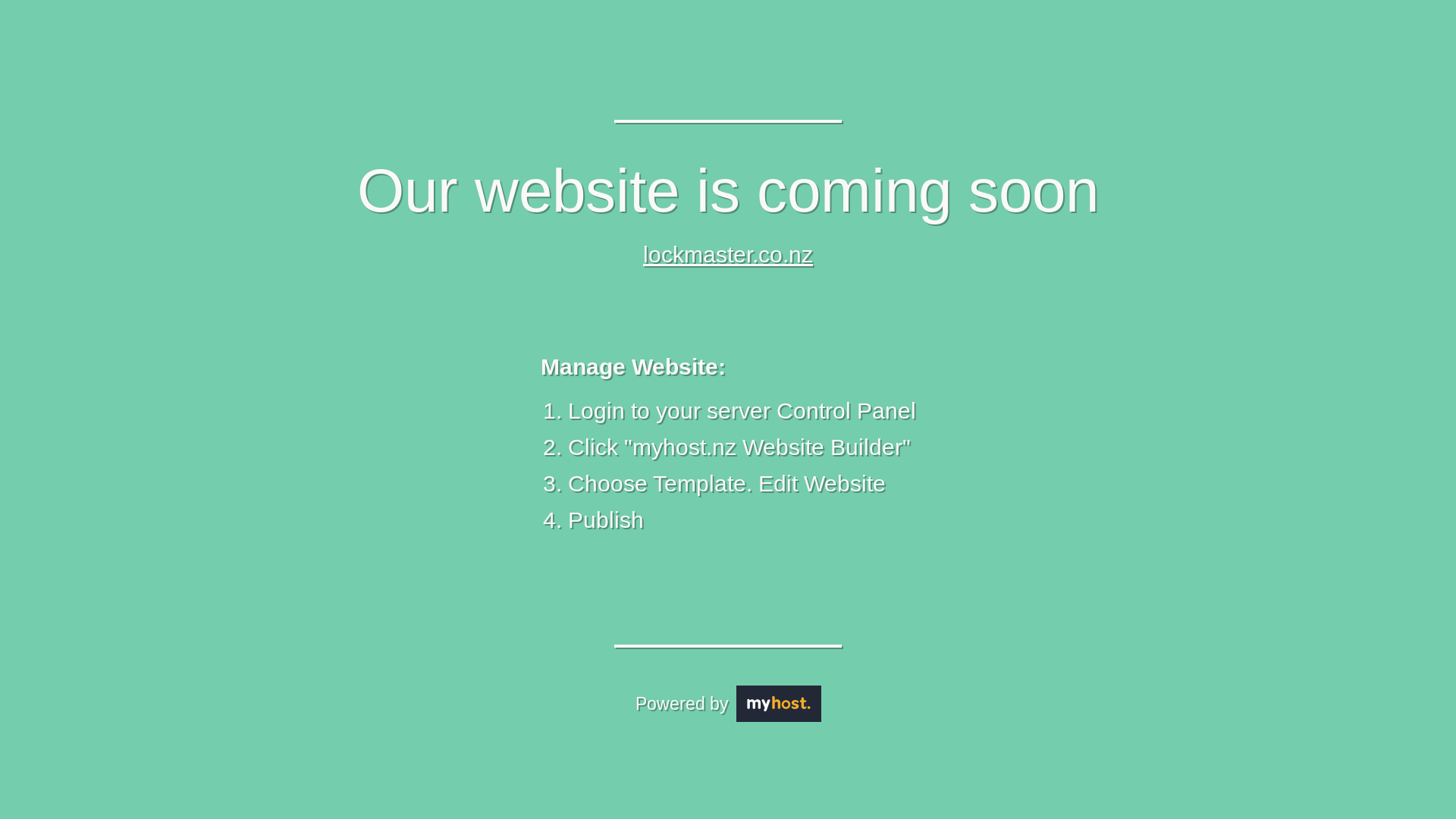 website screenshot of https://lockmaster.co.nz/