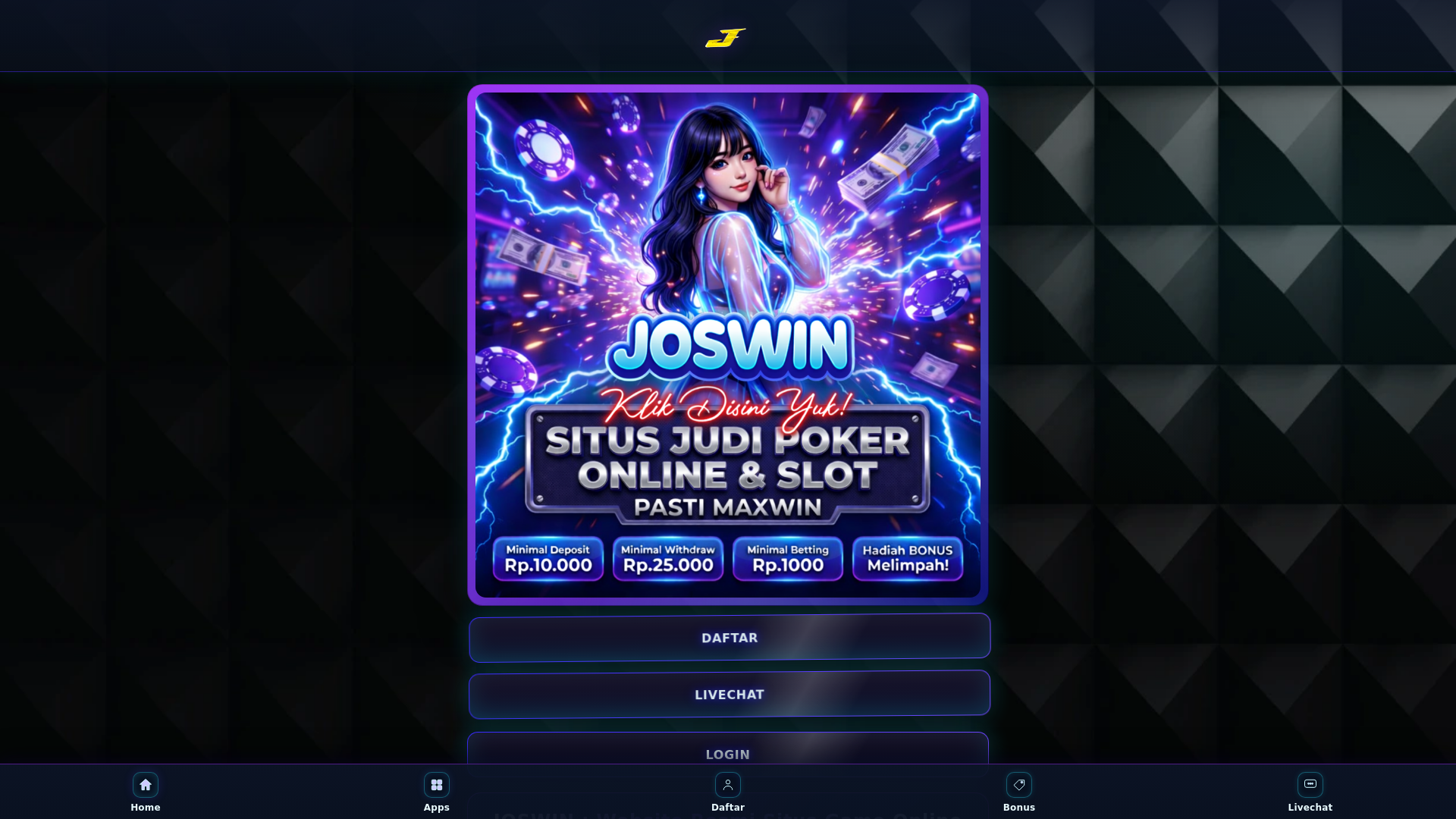 website screenshot of https://page-1-login-joswin.pages.dev/