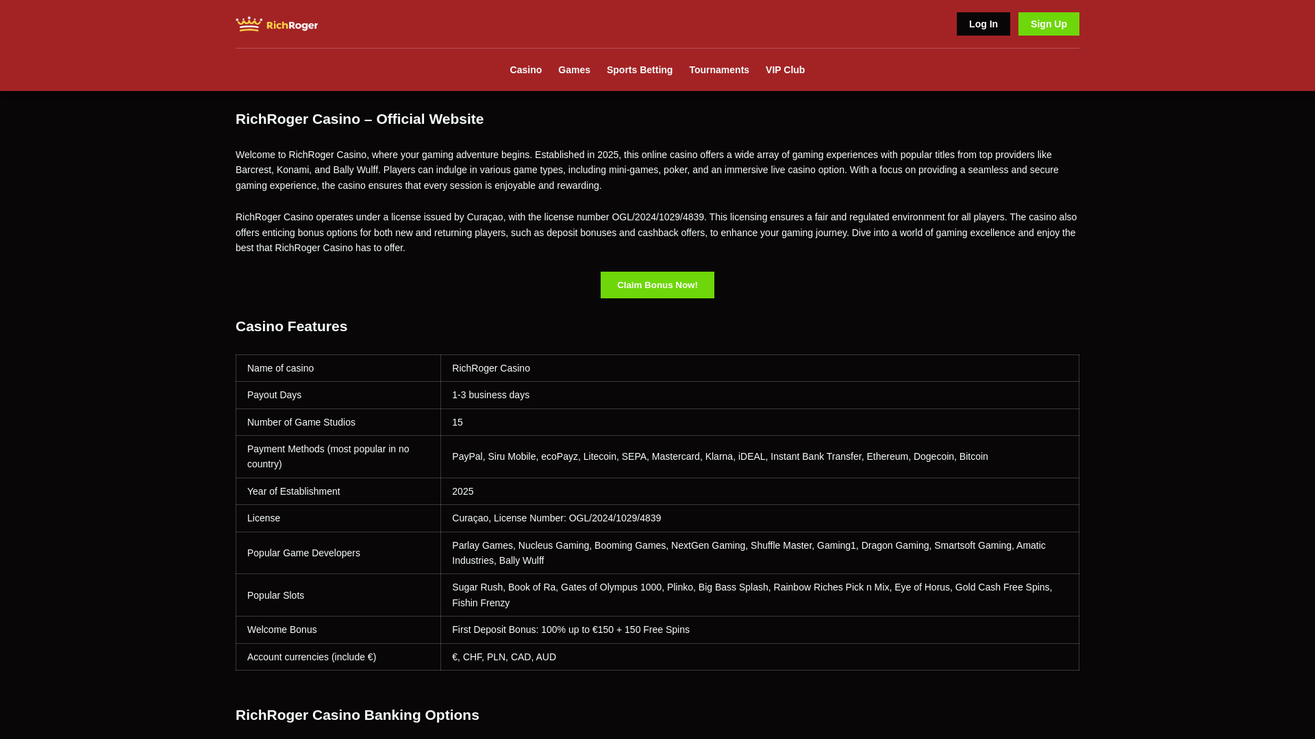 website screenshot of https://richrover-casino.pages.dev/