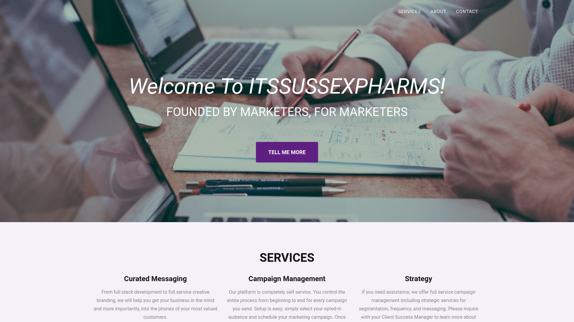 website screenshot of https://itssussexpharms.com/