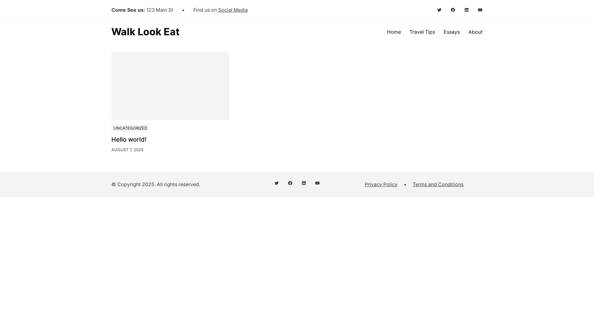 website screenshot of https://walklookeat.com/