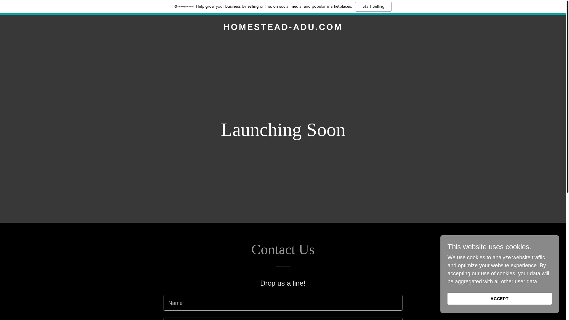website screenshot of https://homestead-adu.com/