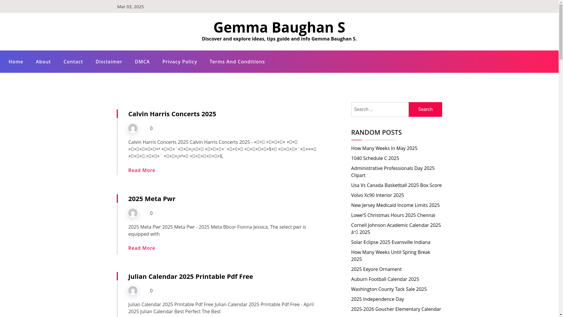website screenshot of https://gemmabaughans.pages.dev/