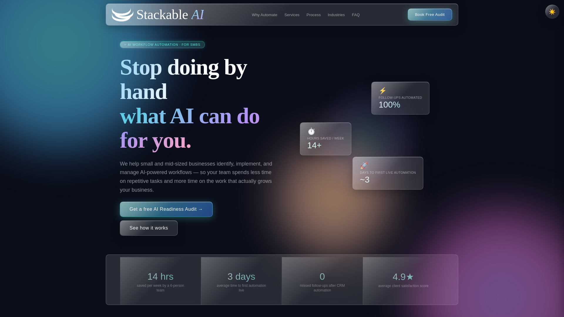 website screenshot of https://stackableai.pages.dev/