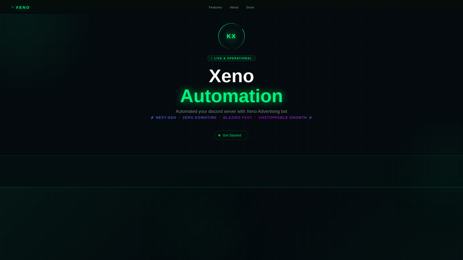 website screenshot of https://projectxeno.xyz/