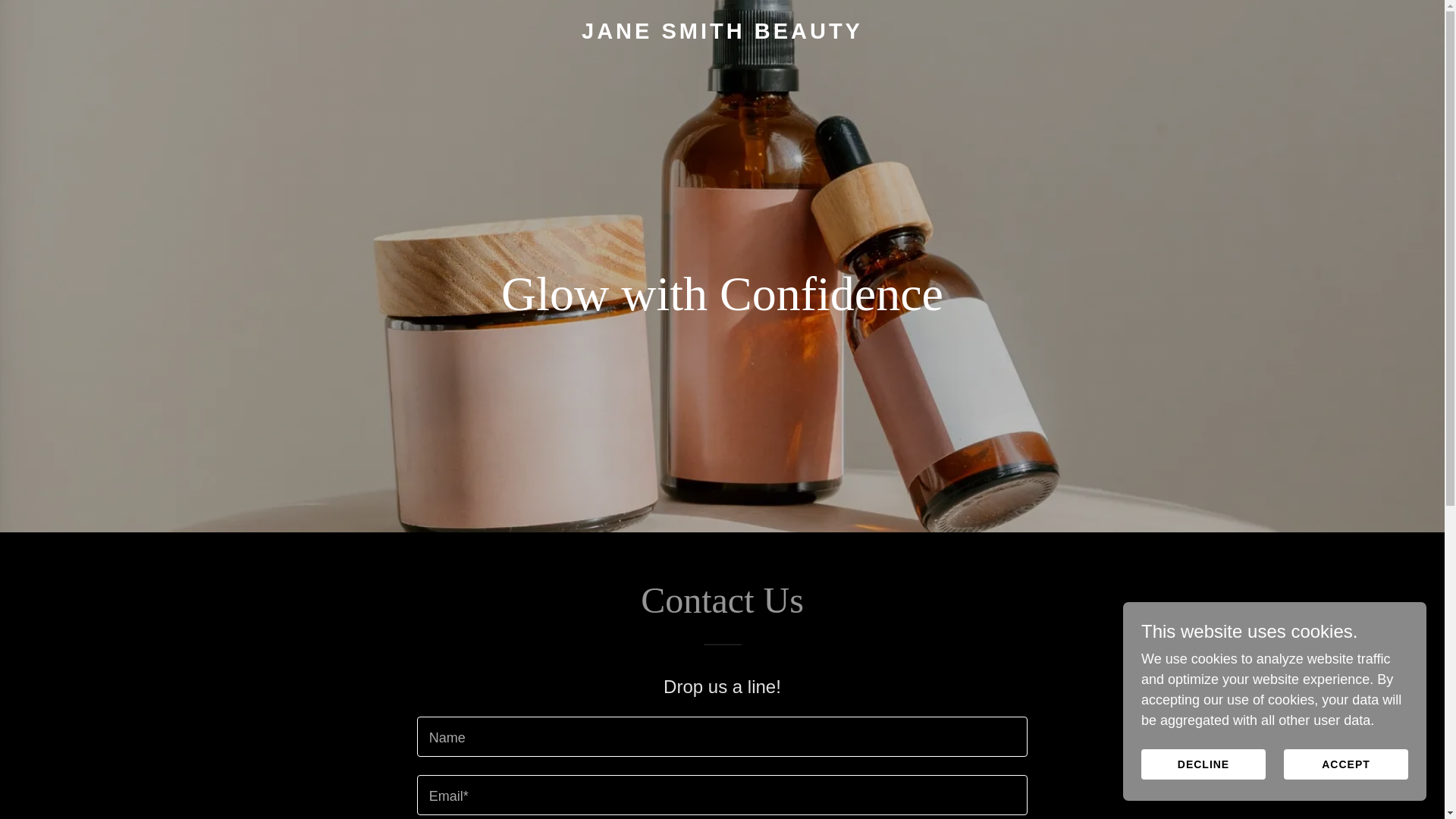 website screenshot of https://janesmithbeauty.co.uk/