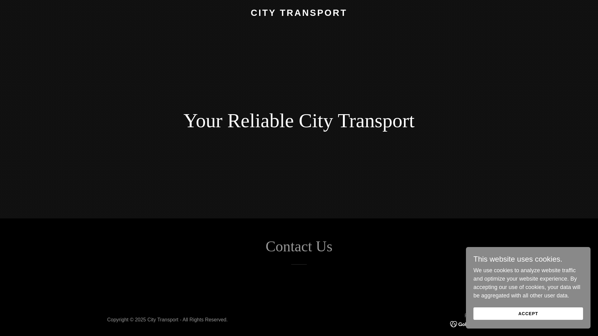 website screenshot of https://citytransportmangalore.in