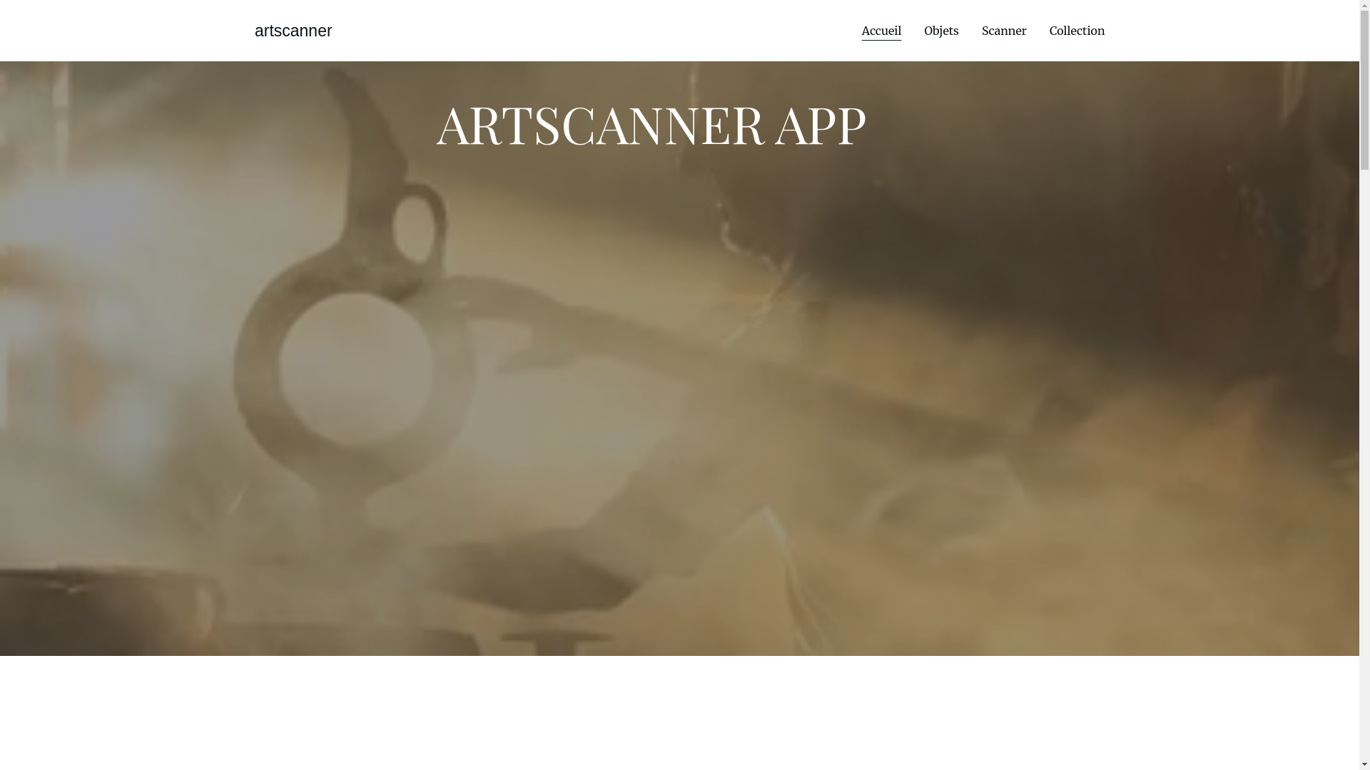website screenshot of https://artscanner.fr/