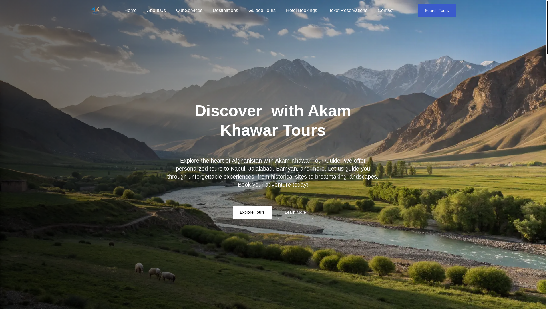 website screenshot of https://akamkhawar.com/