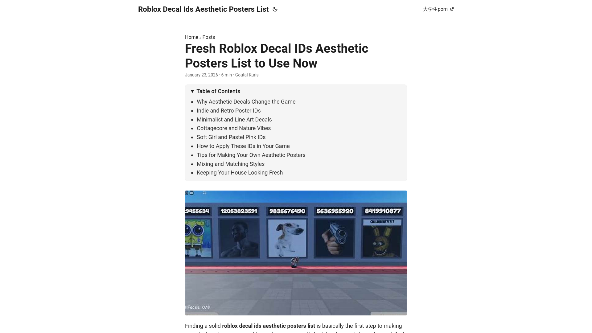 website screenshot of https://roblox-decal-ids-aesthetic-posters-list.pages.dev/