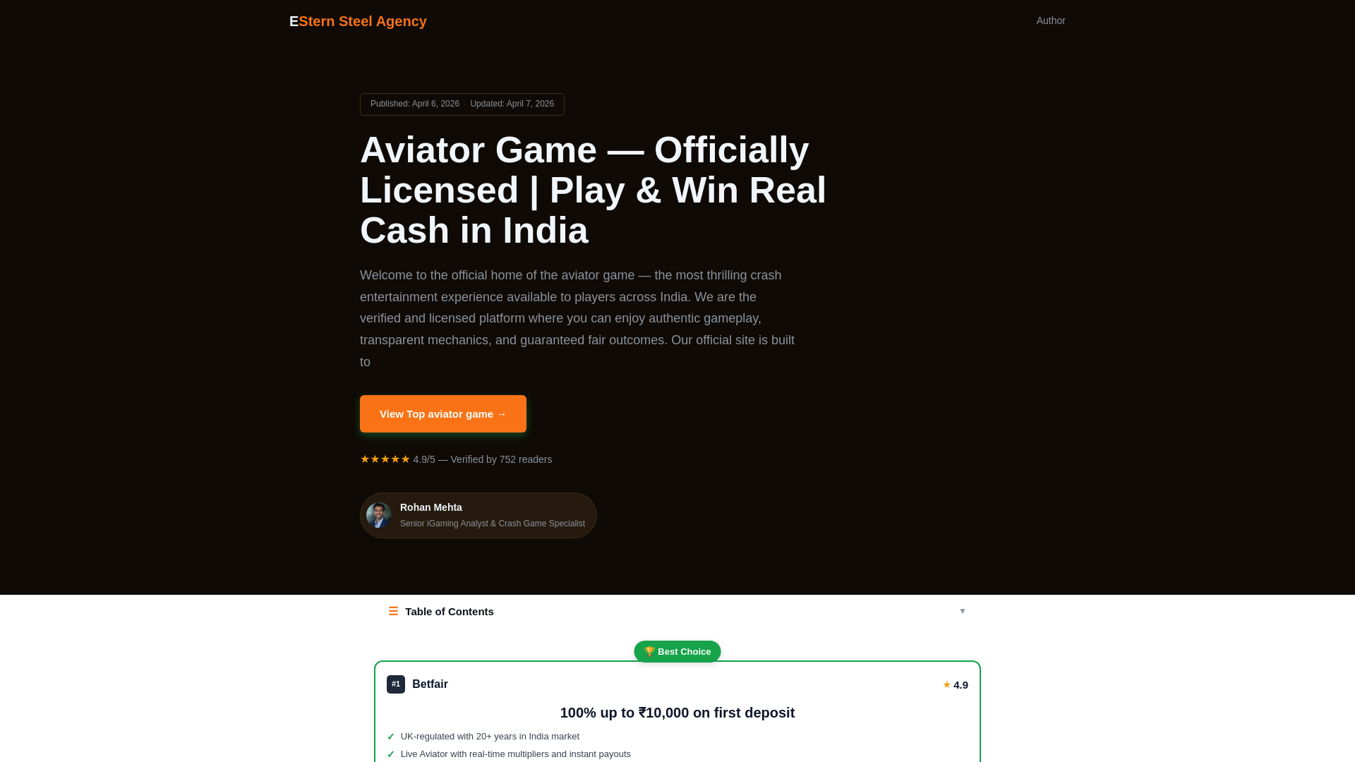 website screenshot of https://westernsteelagency-co-in.pages.dev/