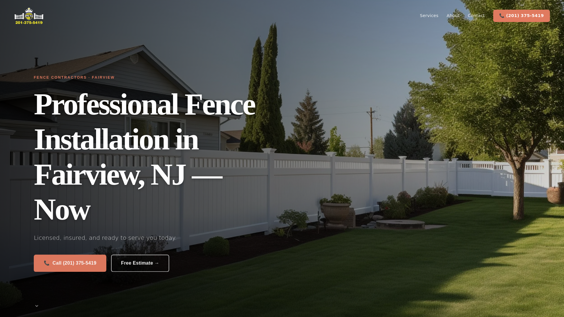 website screenshot of https://empire-fence.pages.dev/