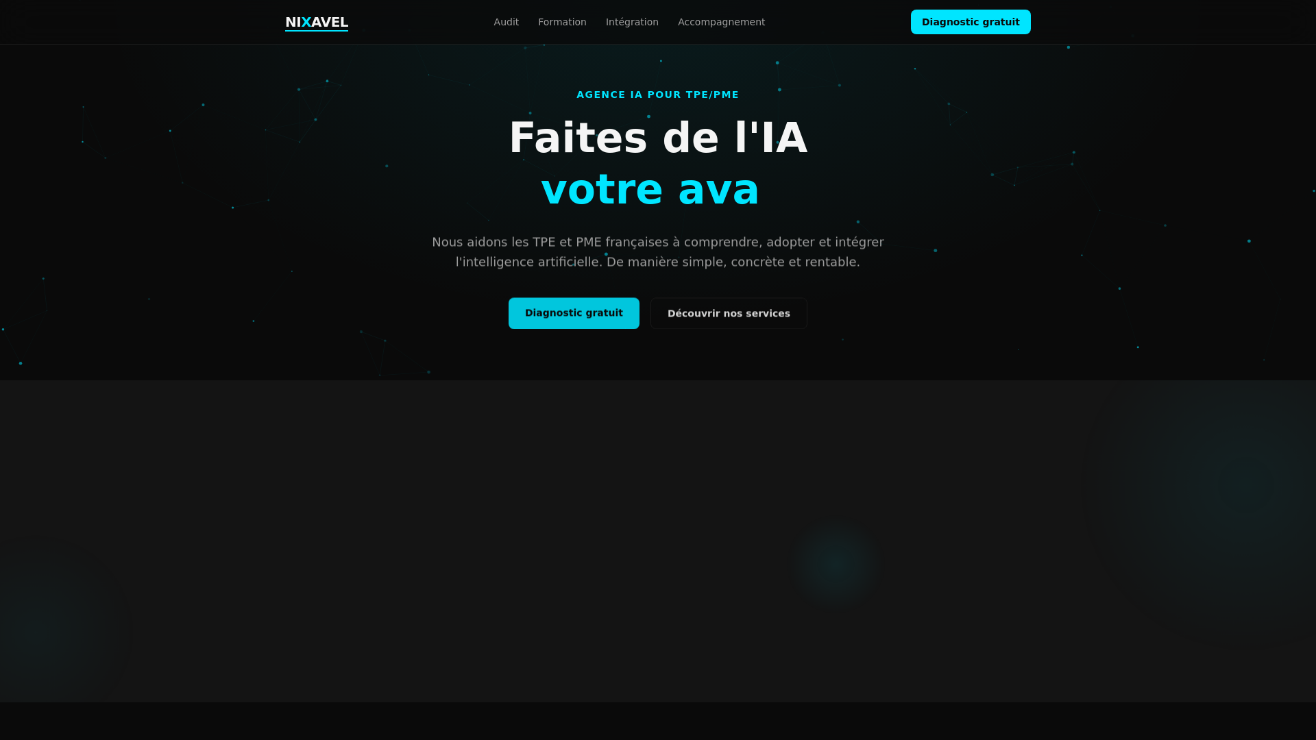 website screenshot of https://nixavel-site.pages.dev/