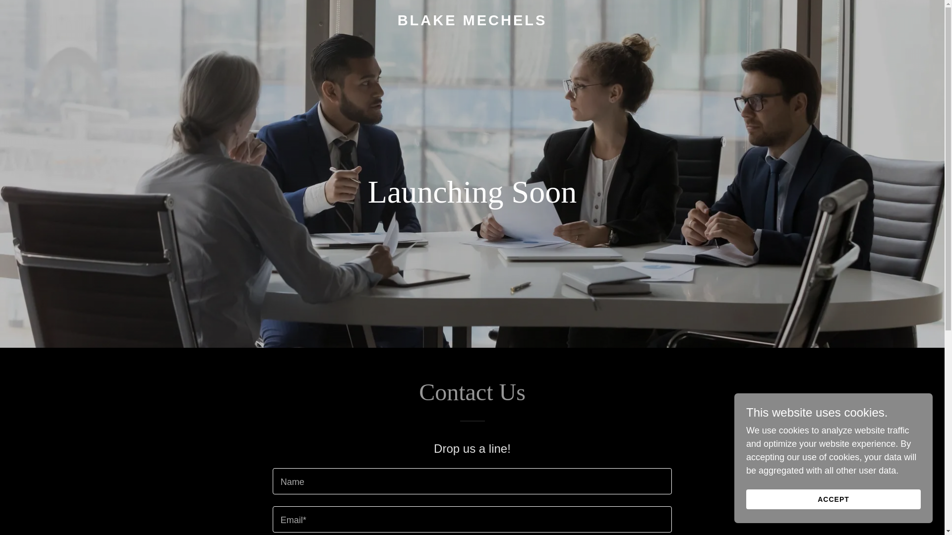 website screenshot of https://blakemechels.com/