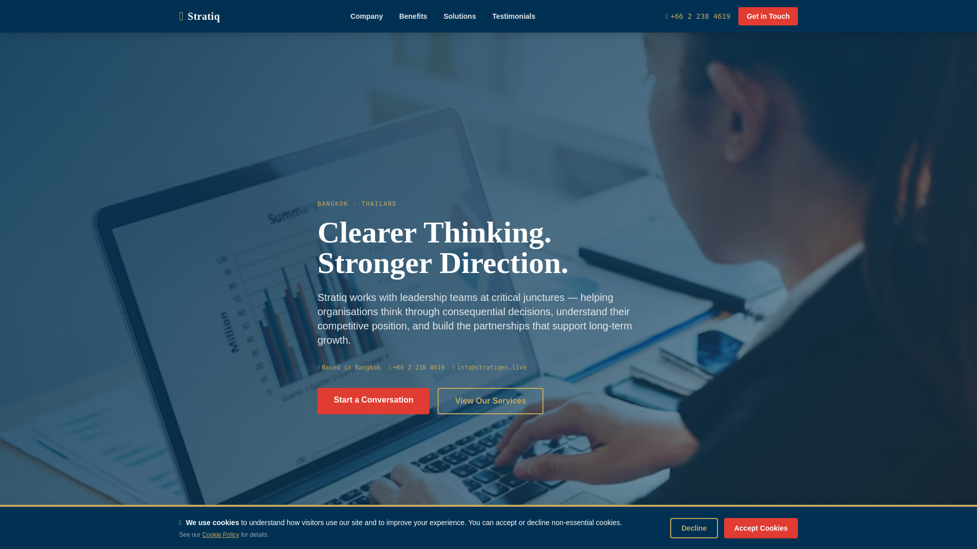 website screenshot of https://stratiqen.live/