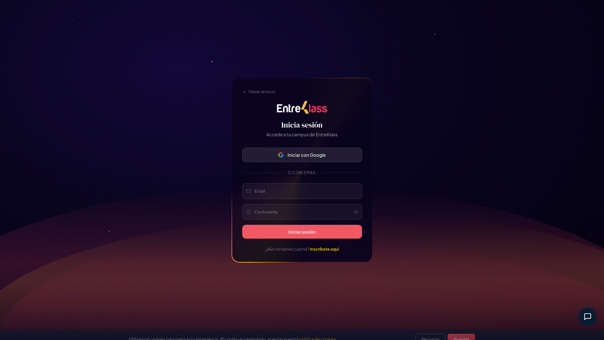 website screenshot of https://entreklass-campus.pages.dev/