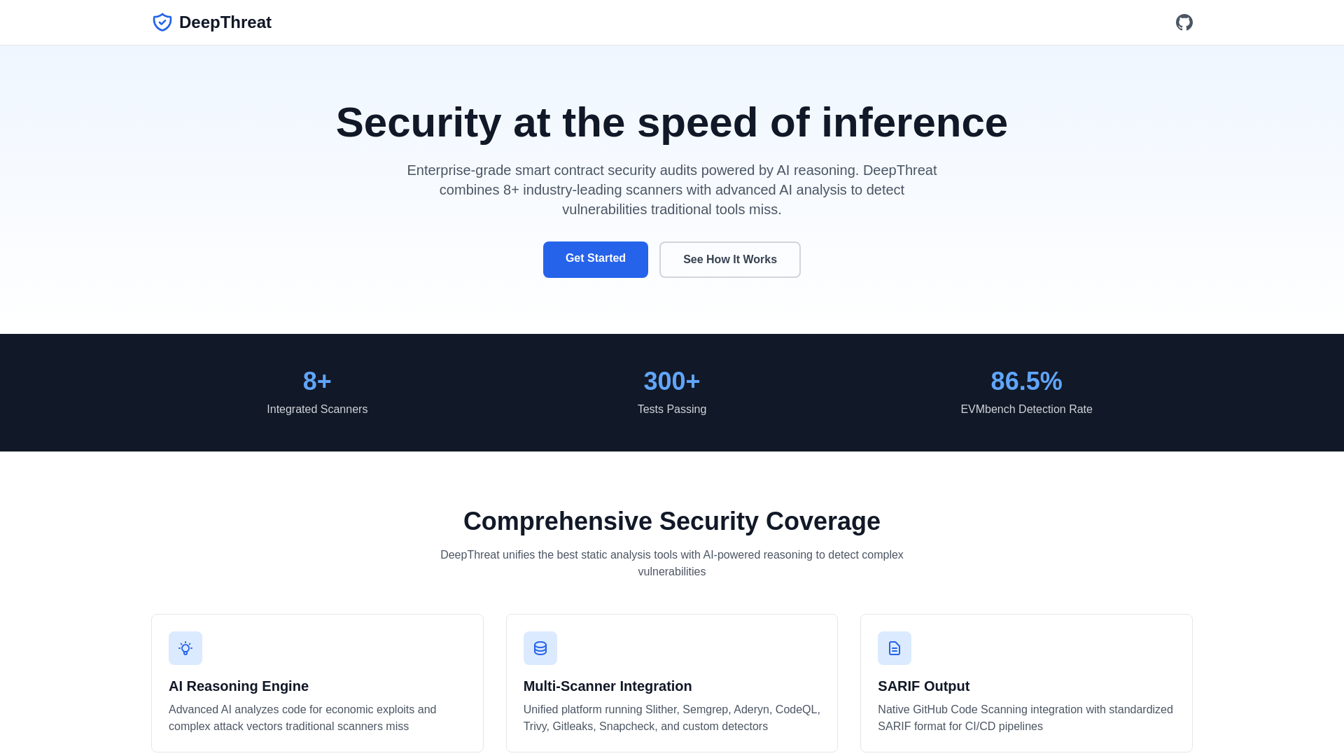 website screenshot of https://deepthreat-landing.pages.dev/