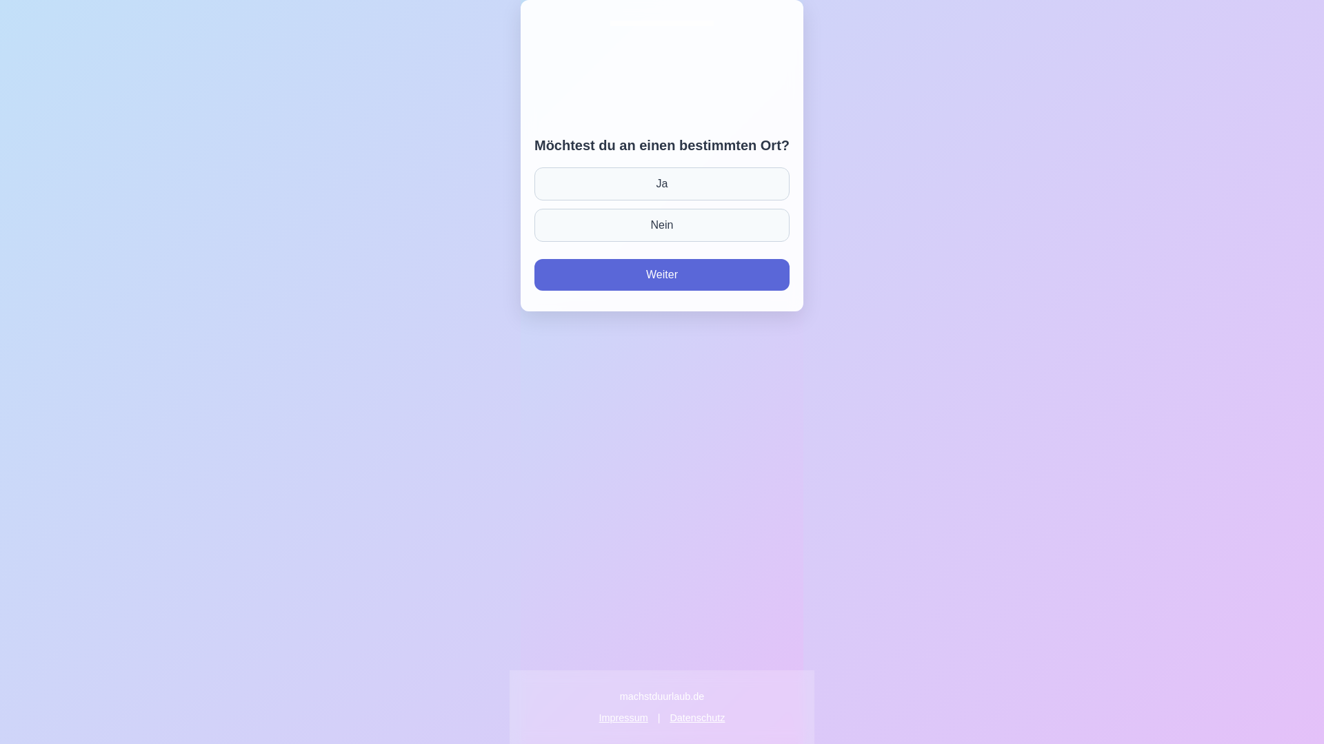 website screenshot of https://machstduurlaub.de