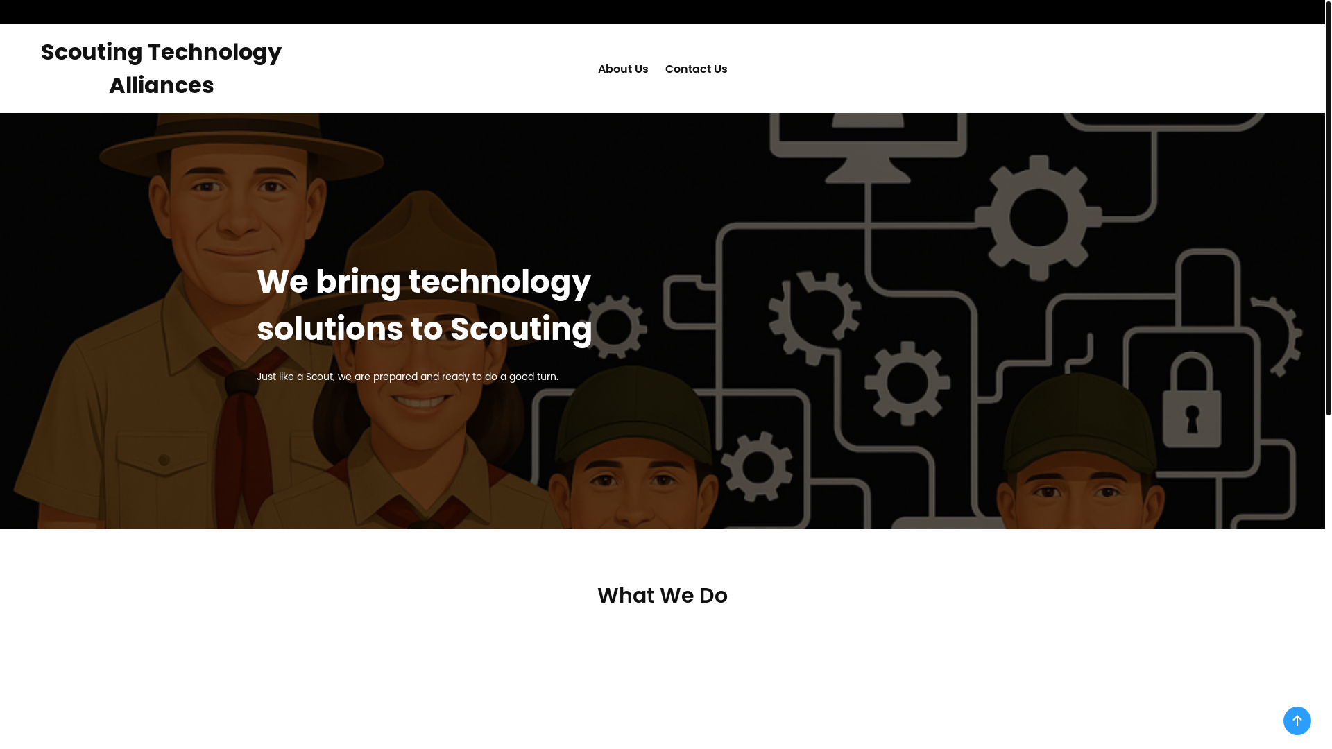 website screenshot of https://scoutingtechnologyalliances.com/