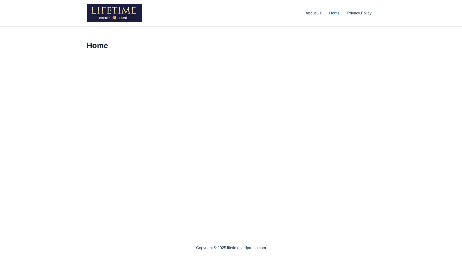 website screenshot of https://lifetimecardpromo.com/
