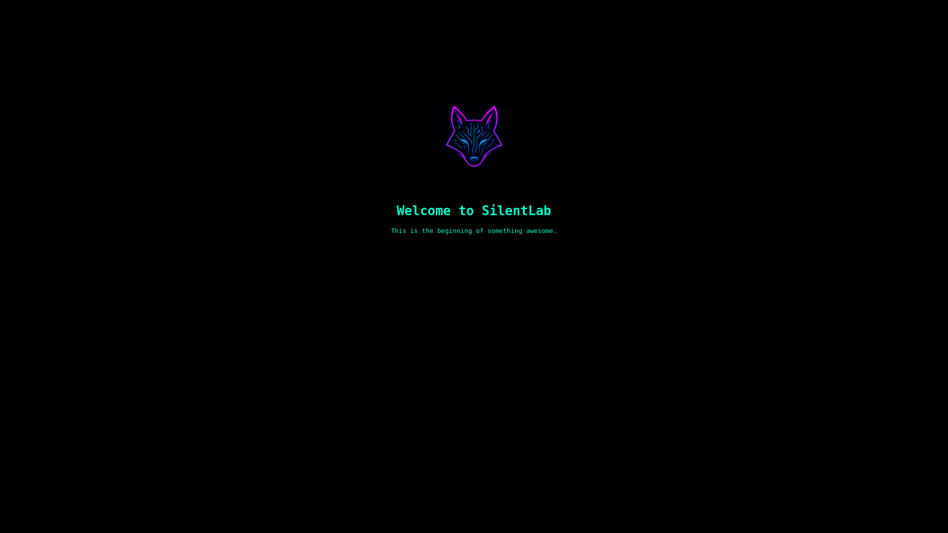 website screenshot of https://silentlab.work/