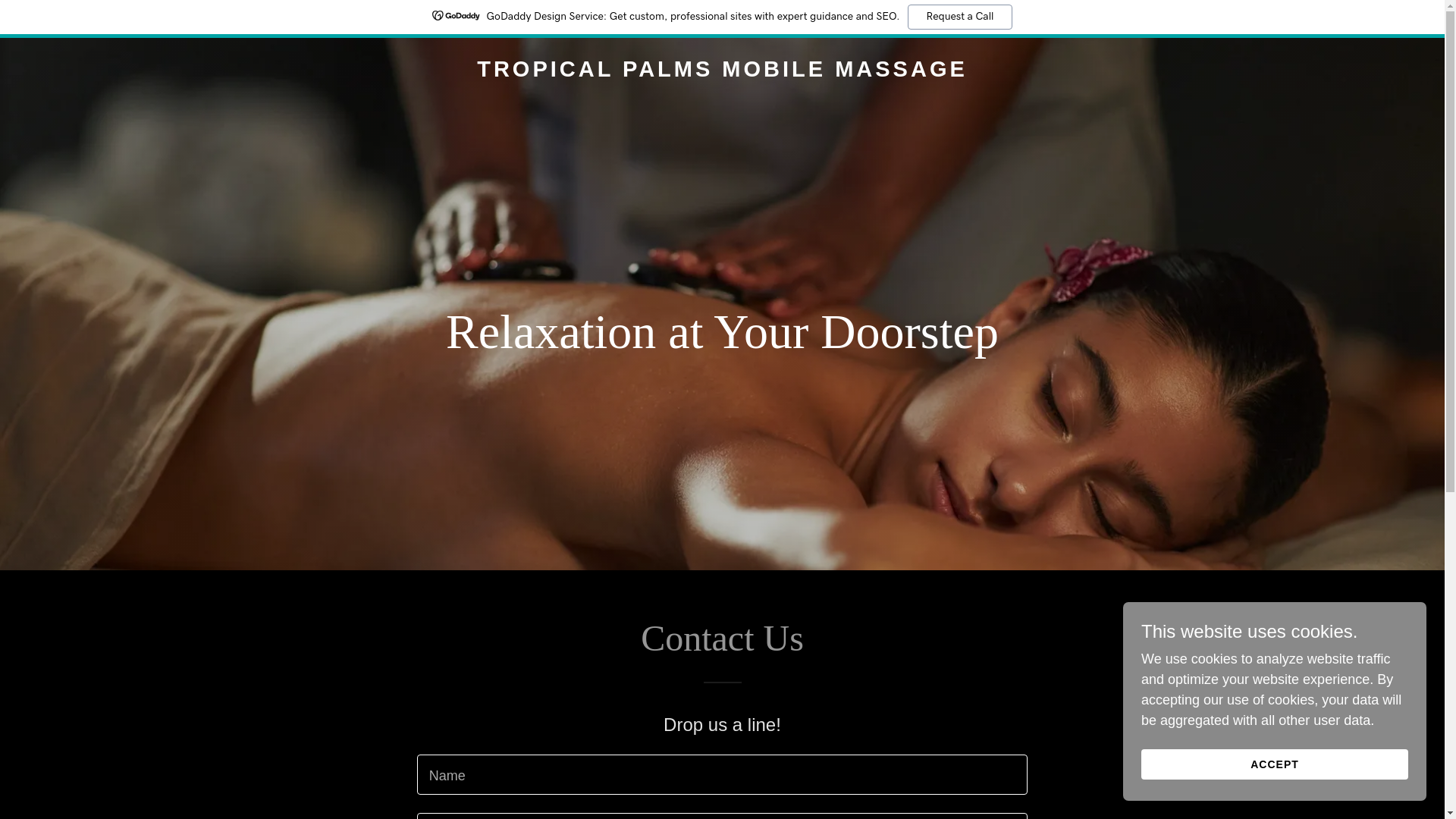 website screenshot of https://tpmobilemassage.com/