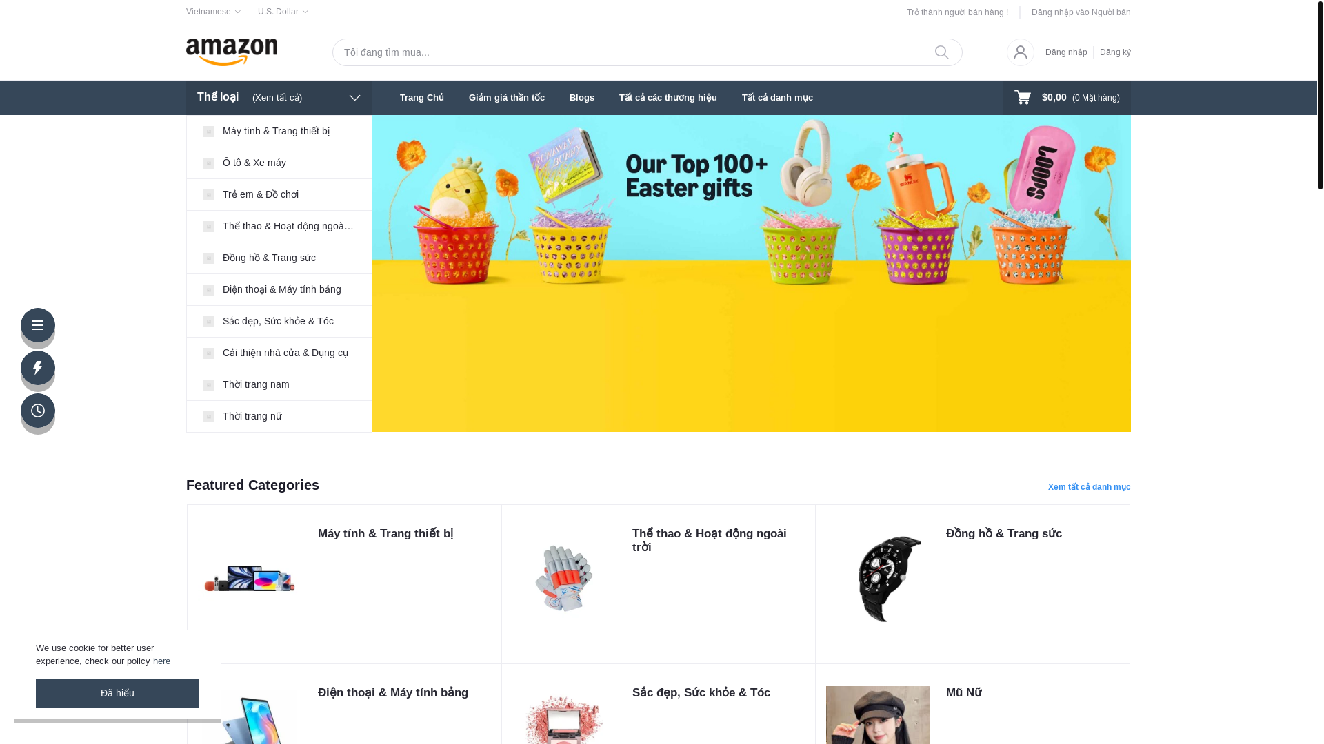 website screenshot of https://amz-dropshop-vn.com/
