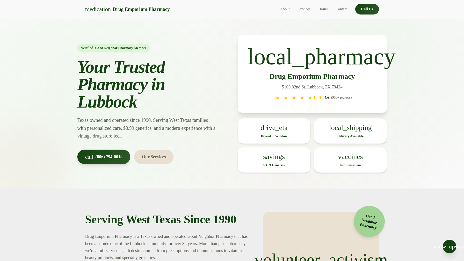 website screenshot of https://drug-emporium-pharmacy.pages.dev/
