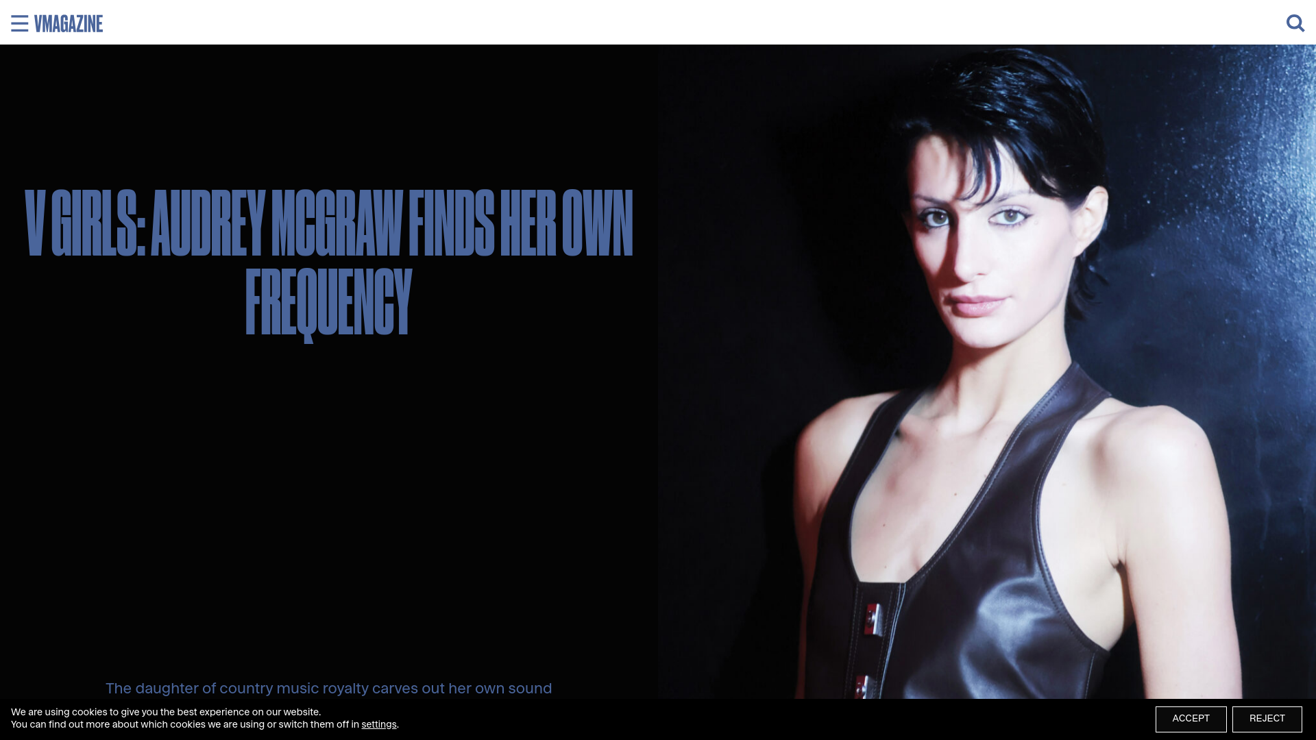 website screenshot of https://vmagazine.com/article/v-girls-audrey-mcgraw/