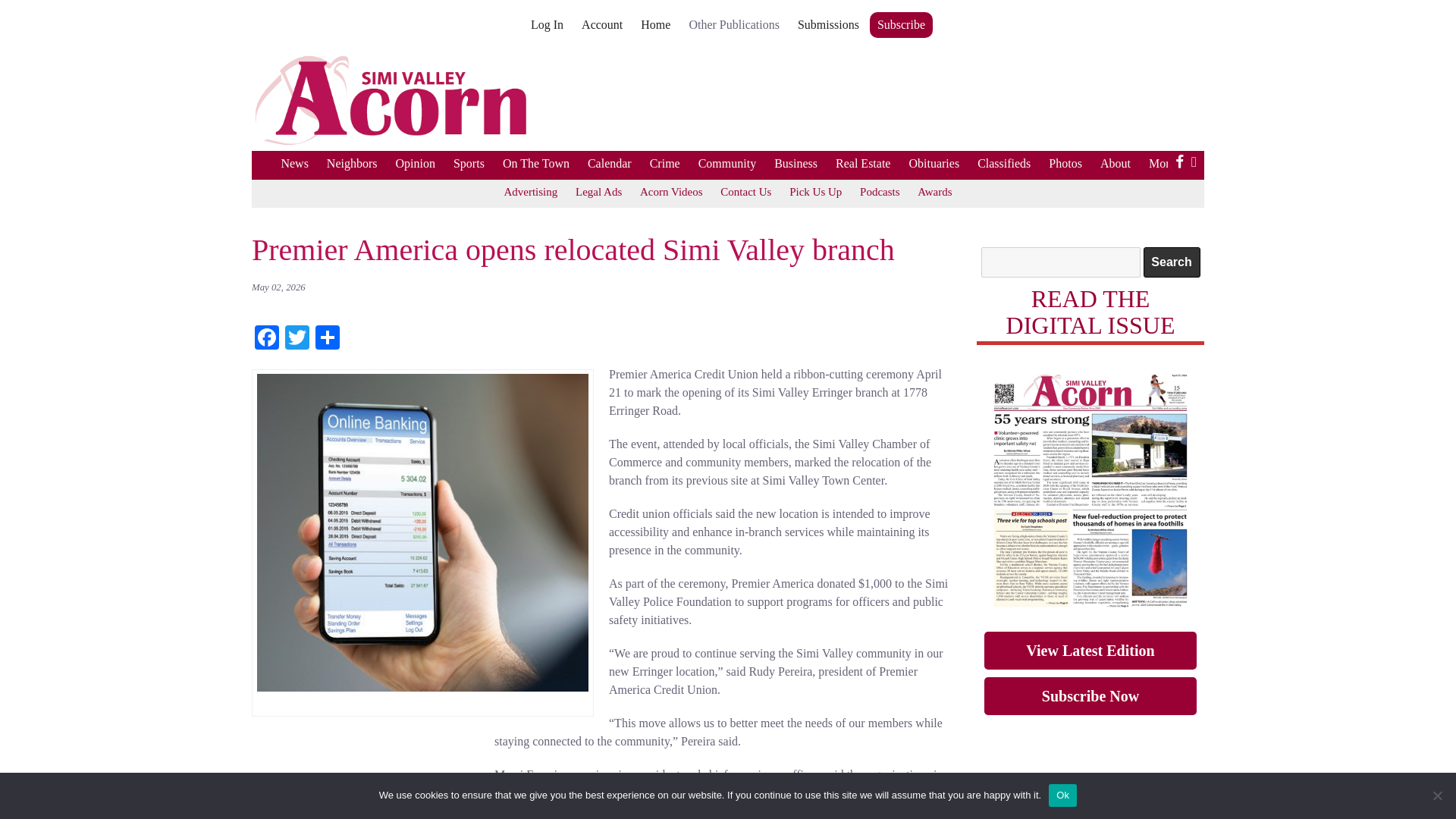 website screenshot of https://www.simivalleyacorn.com/articles/premier-america-opens-relocated-simi-valley-branch/