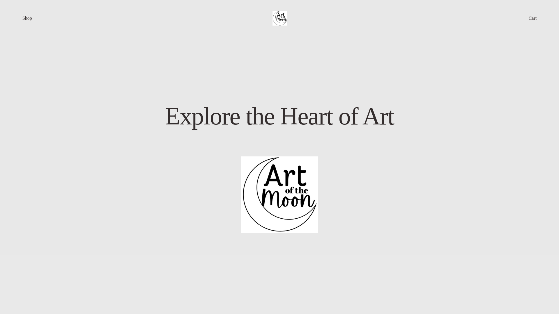 website screenshot of https://artofthemoontx.com