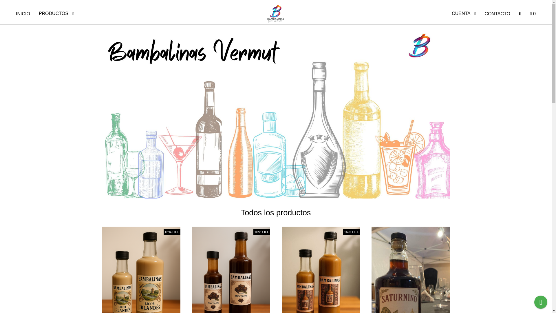 website screenshot of https://bambalinasvermut.com.ar/