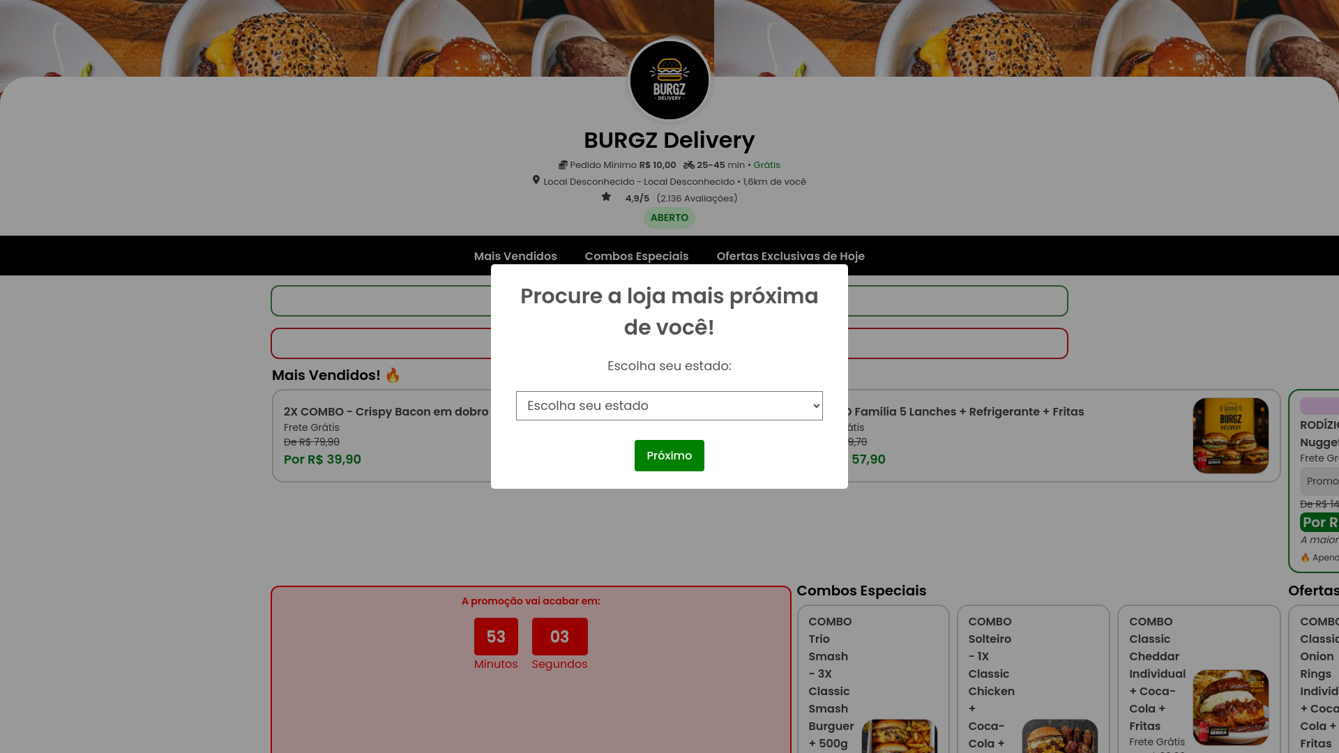 website screenshot of https://delvry-hamburgz75.online/