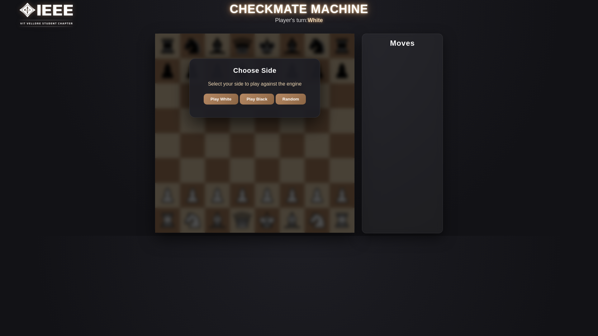 website screenshot of https://checkmate-machine.pages.dev/