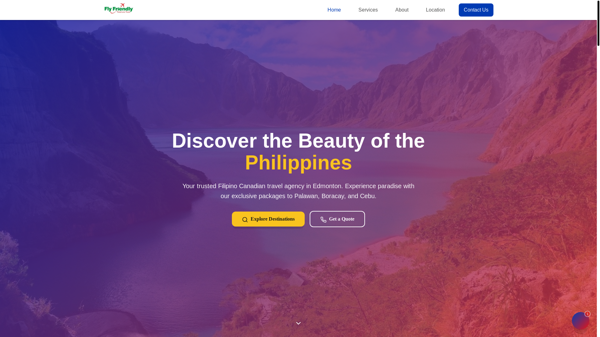 website screenshot of https://flyfriendlytravelavel.pages.dev/