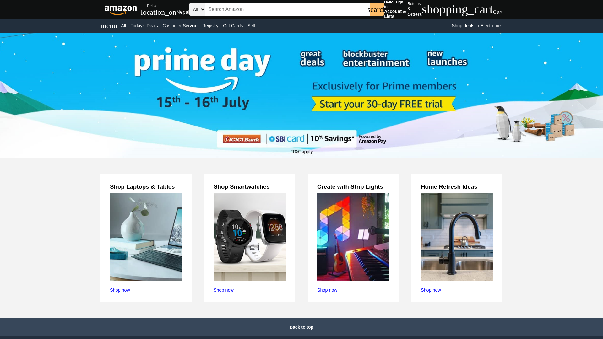 website screenshot of https://amazon-clone-gray-three.vercel.app