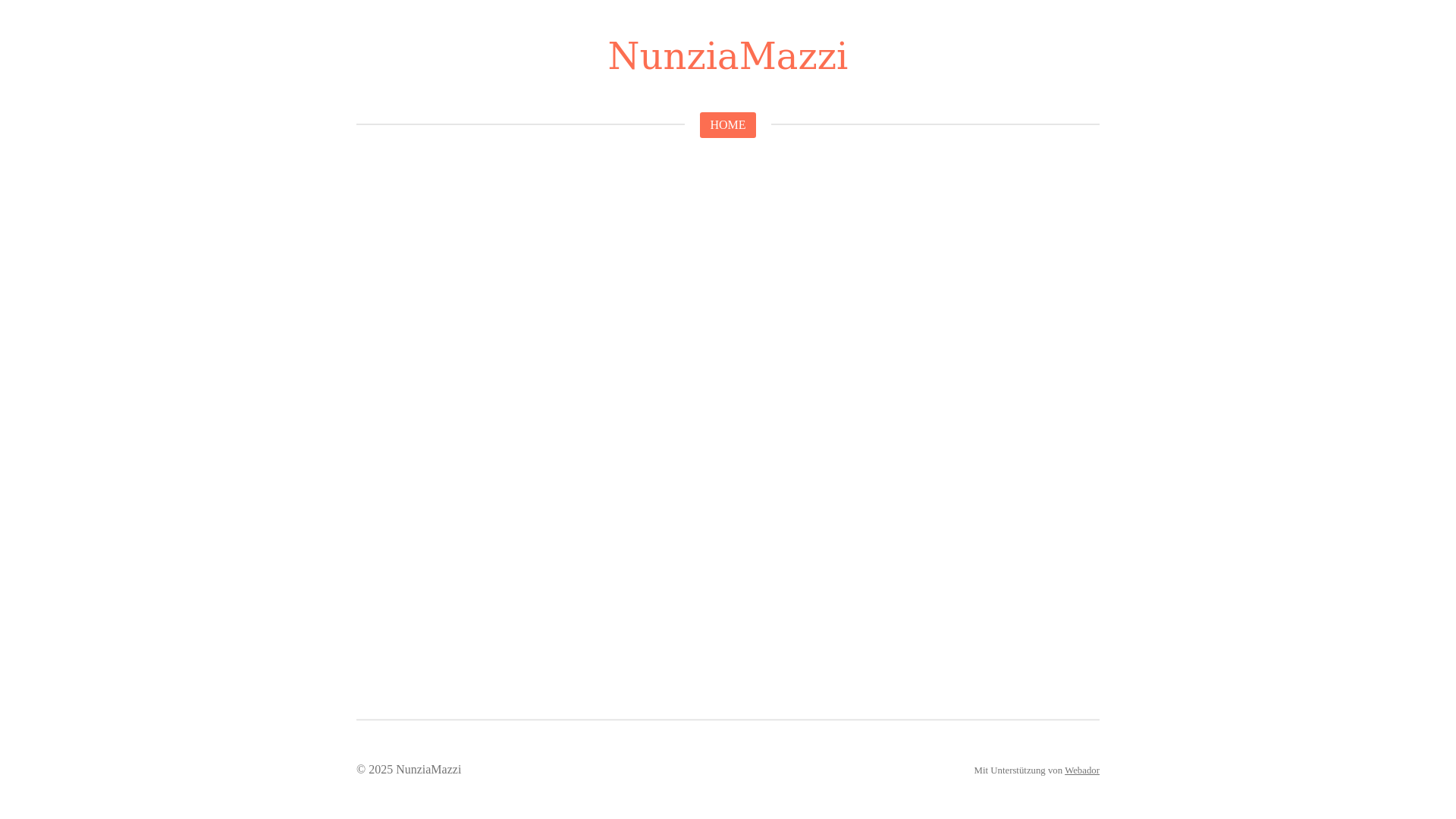 website screenshot of https://nunziamazzi.de/