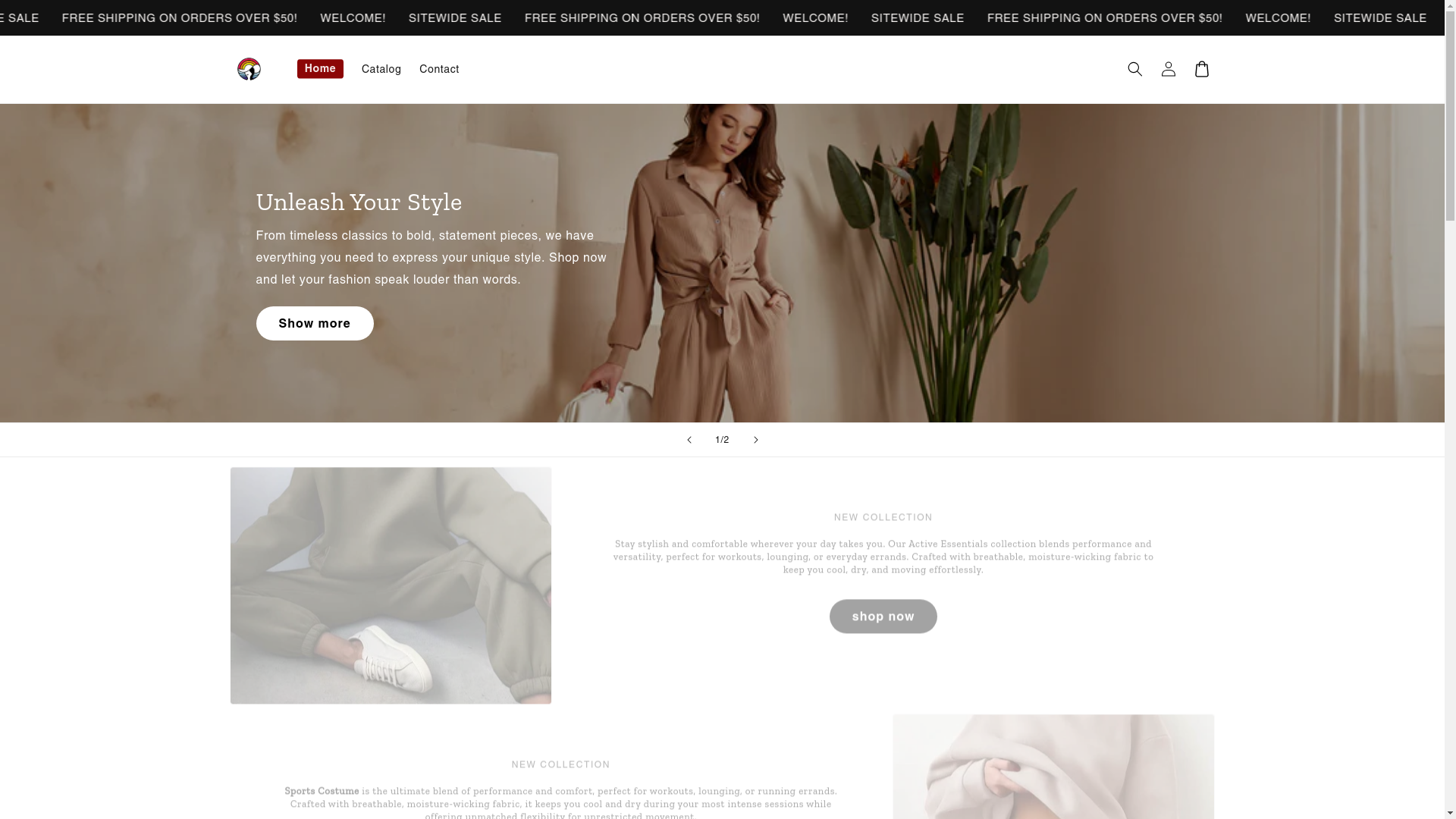 website screenshot of https://crownandgloryhair.store/
