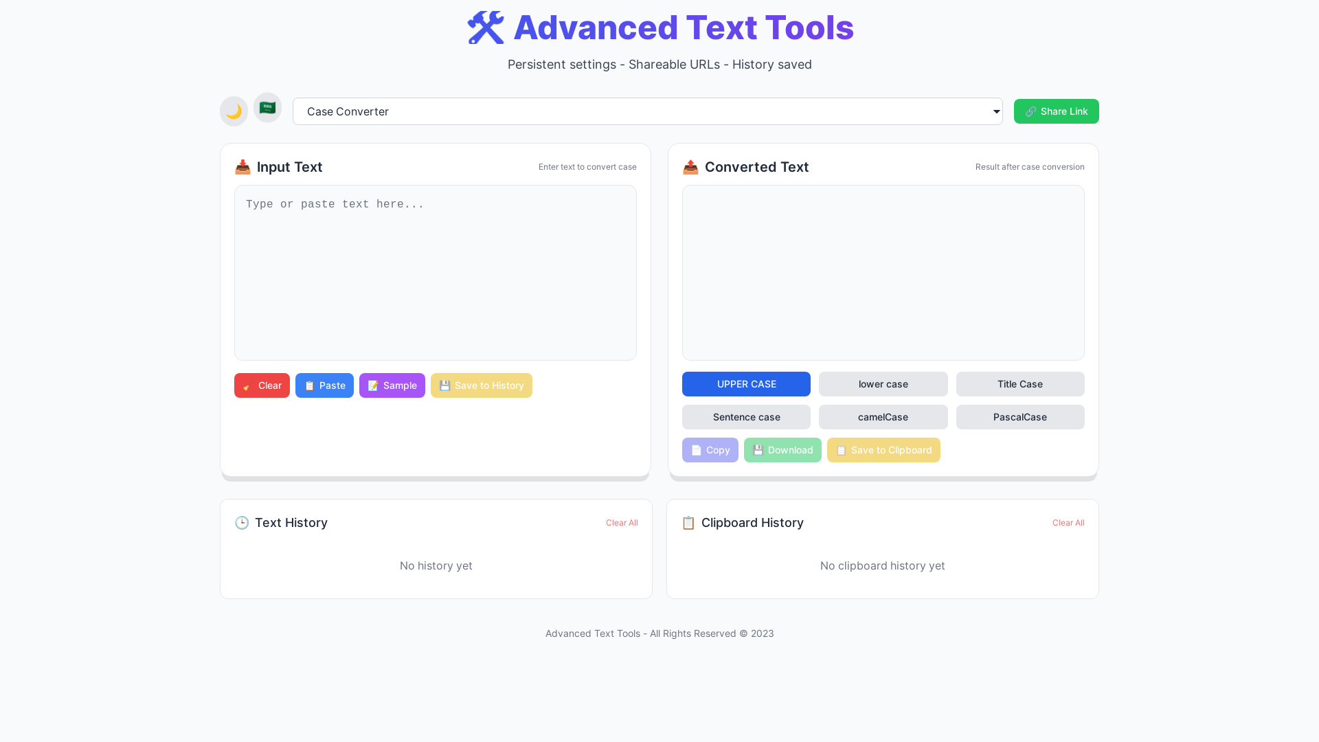 website screenshot of https://texttoolbox.pages.dev/