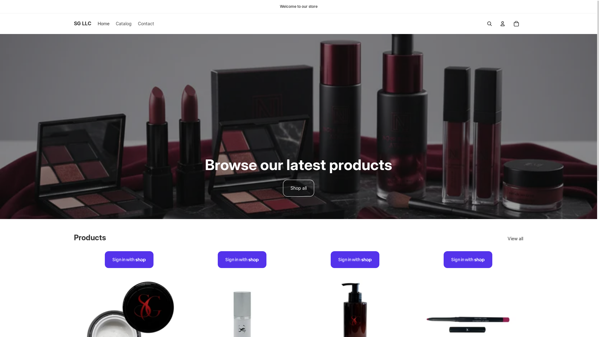 website screenshot of https://savglo.com/