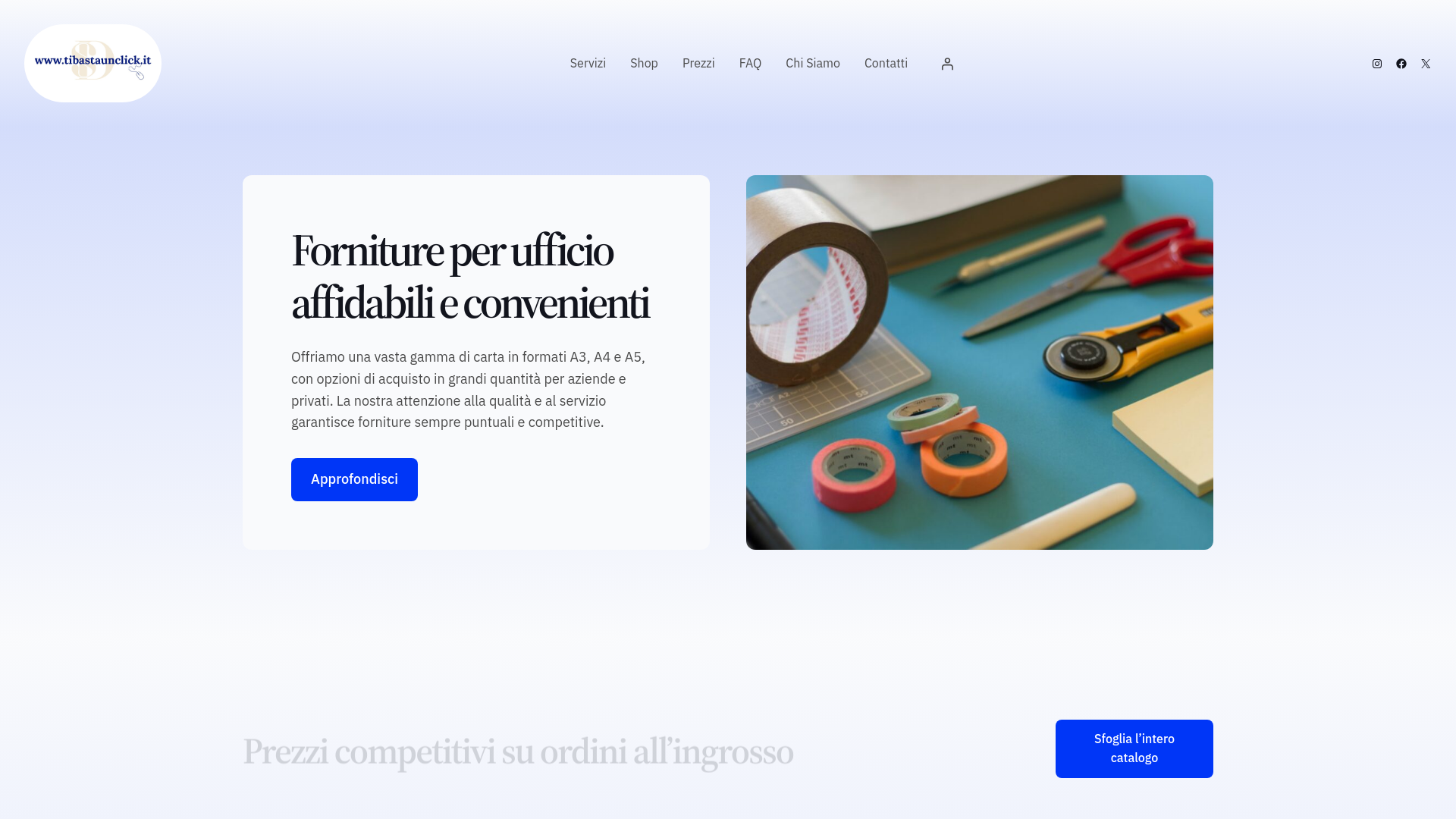 website screenshot of https://tibastaunclick.eu/
