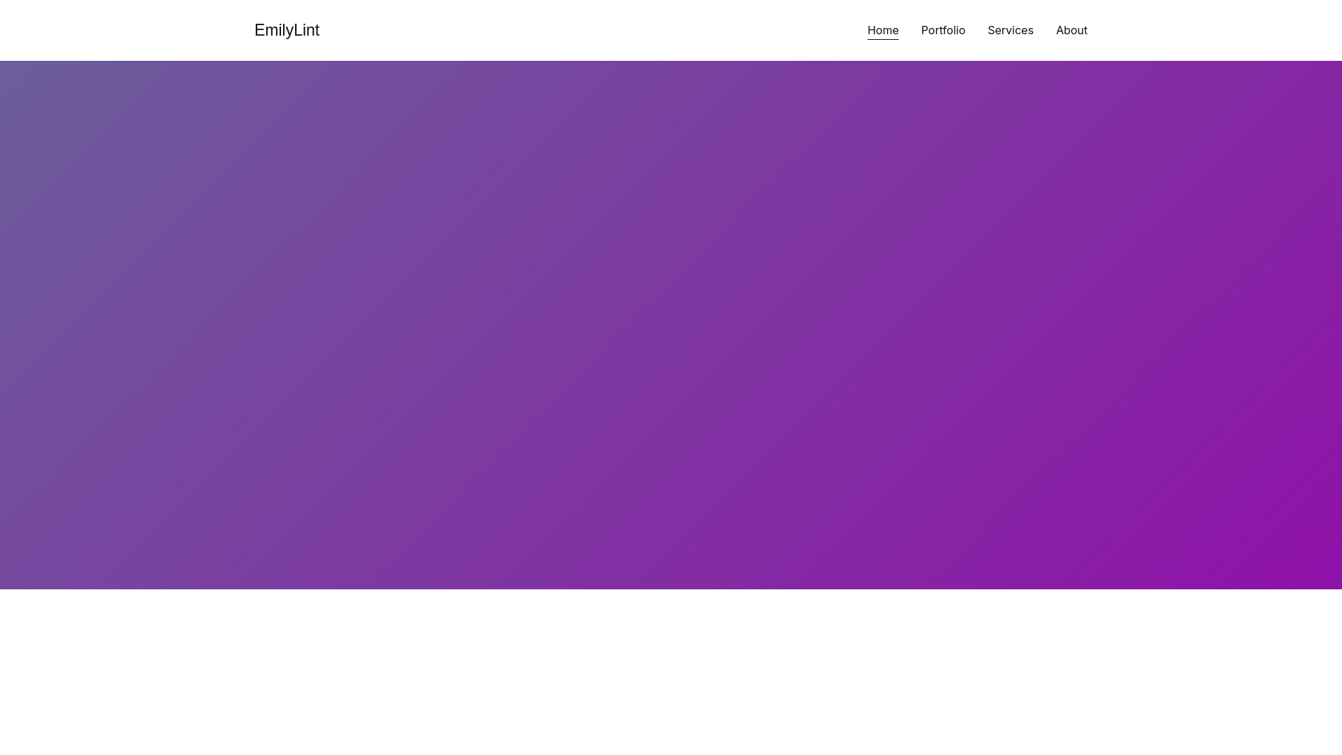 website screenshot of https://emilylint.com/