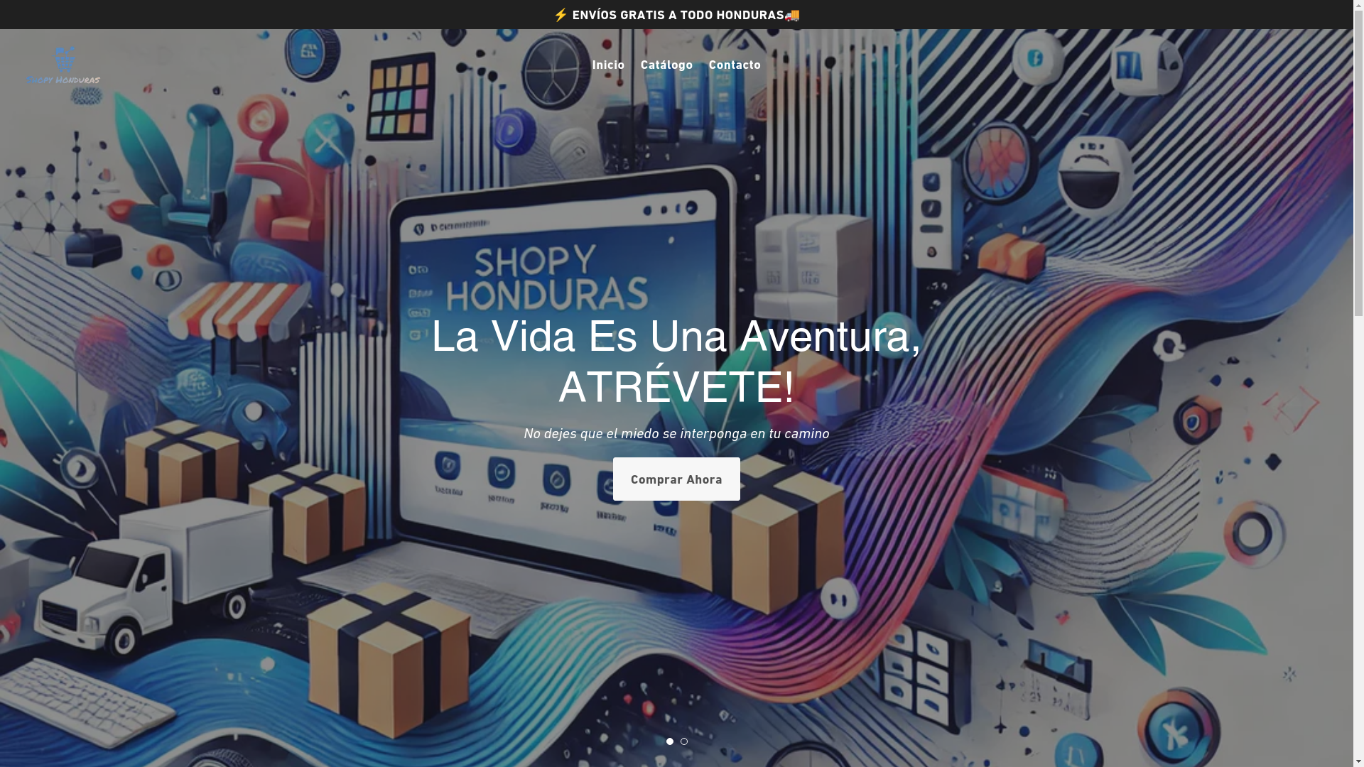 website screenshot of https://shopyhonduras.store/