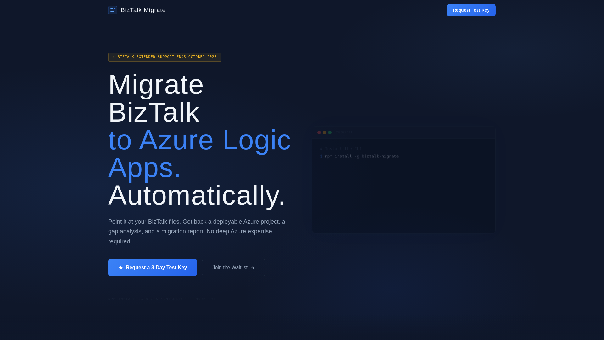 website screenshot of https://biztalkmigrate.pages.dev/