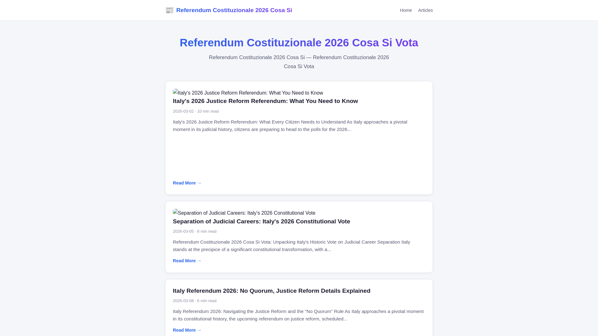 website screenshot of https://referendum-costituzionale-2026-cosa-si-vota-69y.pages.dev/