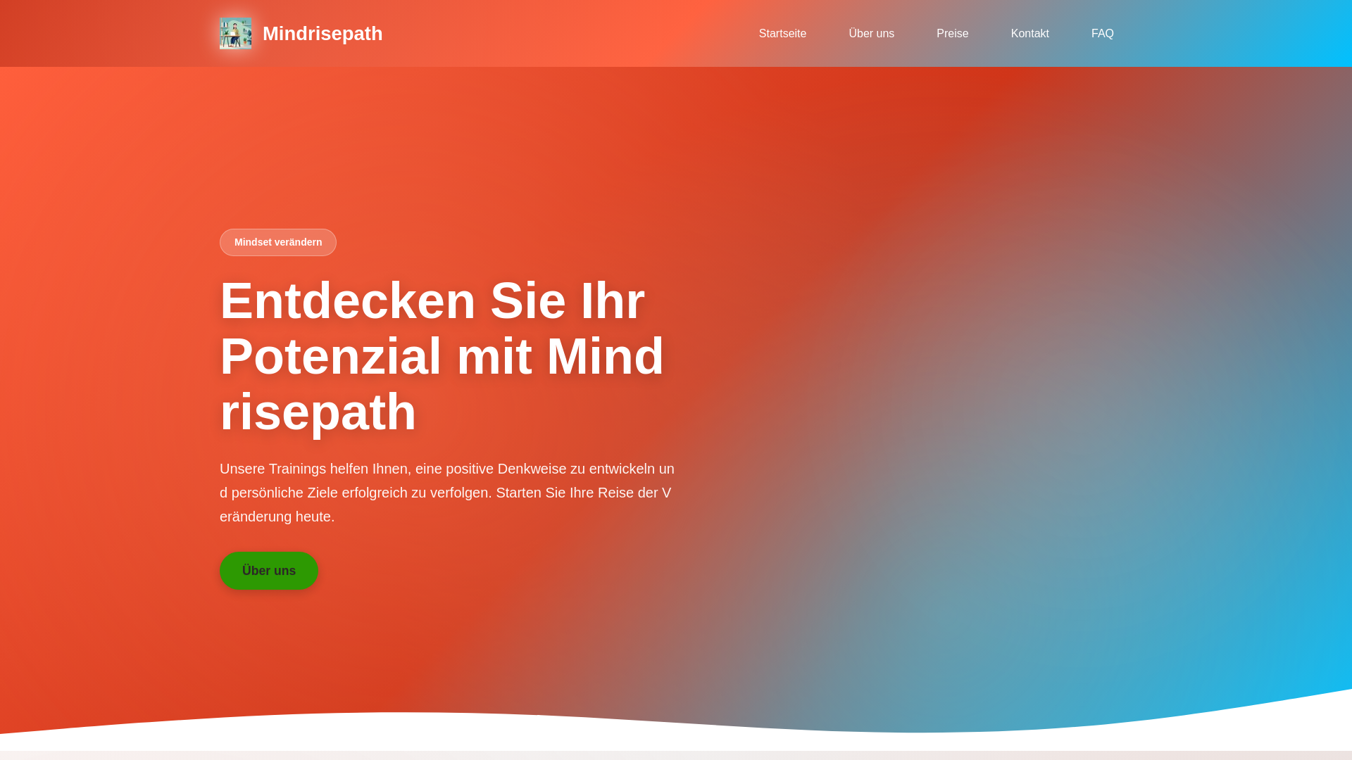website screenshot of https://mindrisepath.biz/