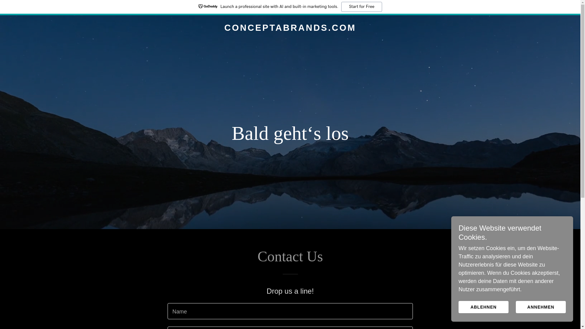 website screenshot of https://conceptabrands.com/